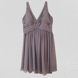 Sz 18 Bill Levkoff Dark Purple Formal Dress 40" total length Prom Bridesmaid